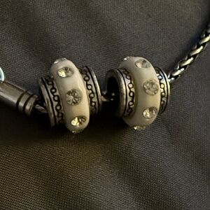 Brighton White Dazzling Spacer Charm